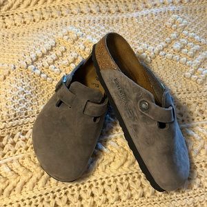 Birkenstock gray slip Pns